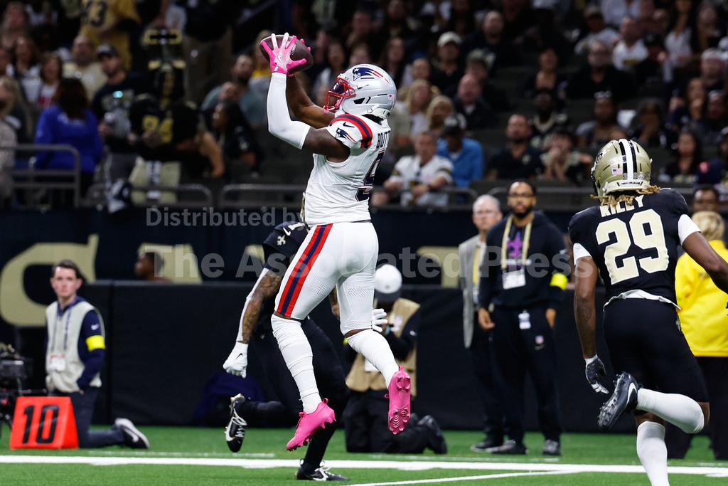 Kayshon Boutte New England Patriots Action Photo