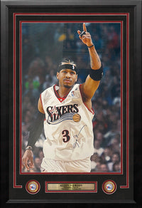Allen Iverson The Answer Philadelphia 76ers Autographed 20" x 30" Framed Basketball Photo
