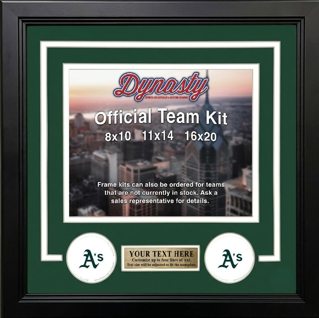 Athletics Custom MLB Baseball 11x14 Picture Frame Kit (Multiple Colors)