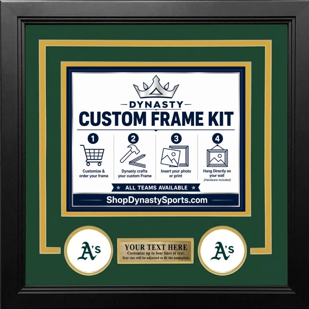 Oakland Athletics Green and Yellow Picture Frame