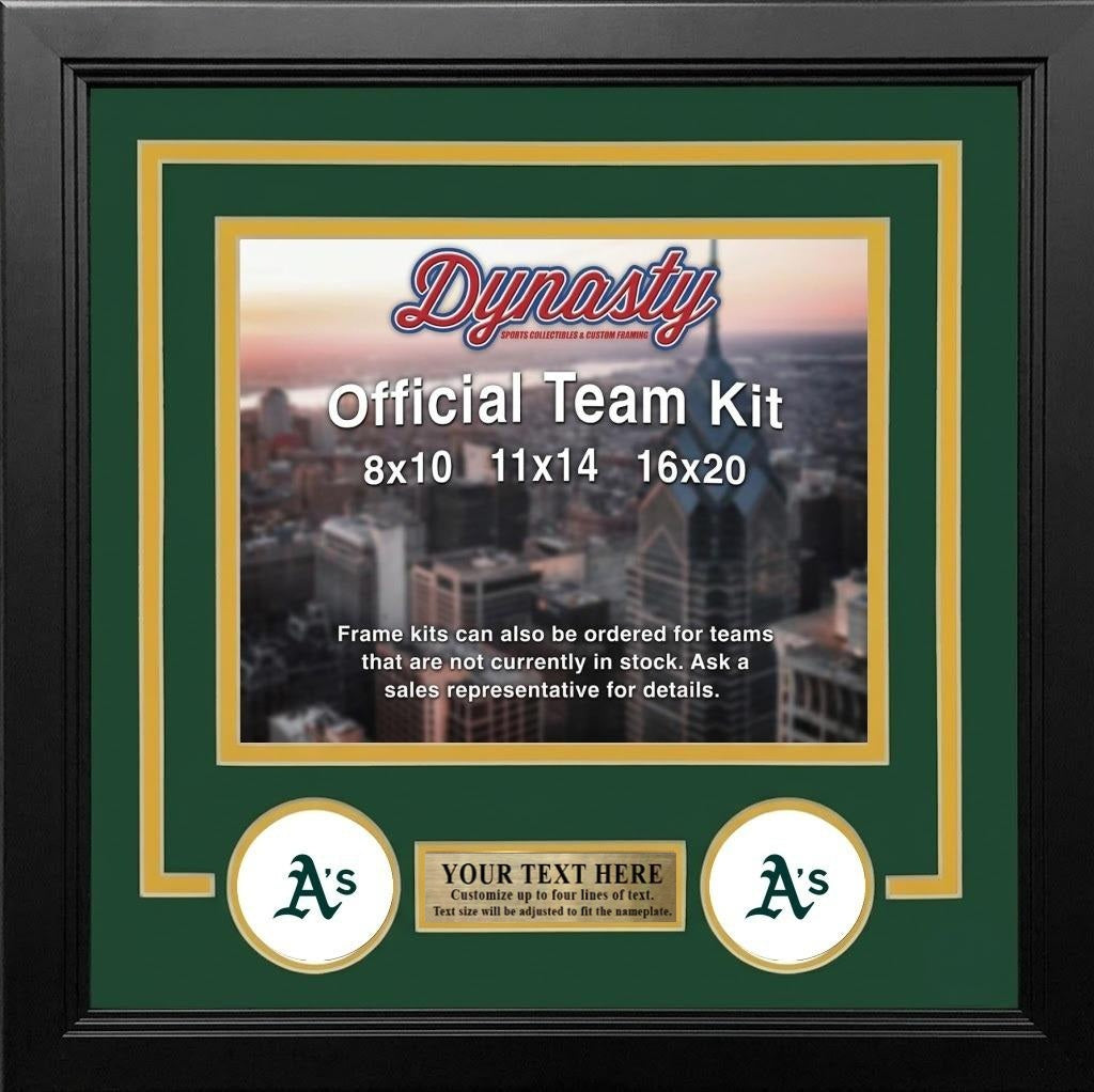 Athletics Custom MLB Baseball 11x14 Picture Frame Kit (Multiple Colors)