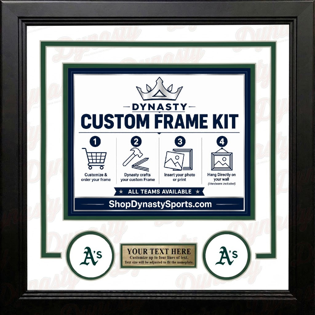 Oakland Athletics White and Green Picture Frame