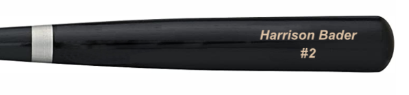 Harrison Bader Philadelphia Phillies Black Rawlings Baseball Pro Bat