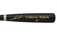 Ceddanne Rafaela Boston Red Sox Autographed Black Rawlings Baseball Bat - Dynasty Sports & Framing 