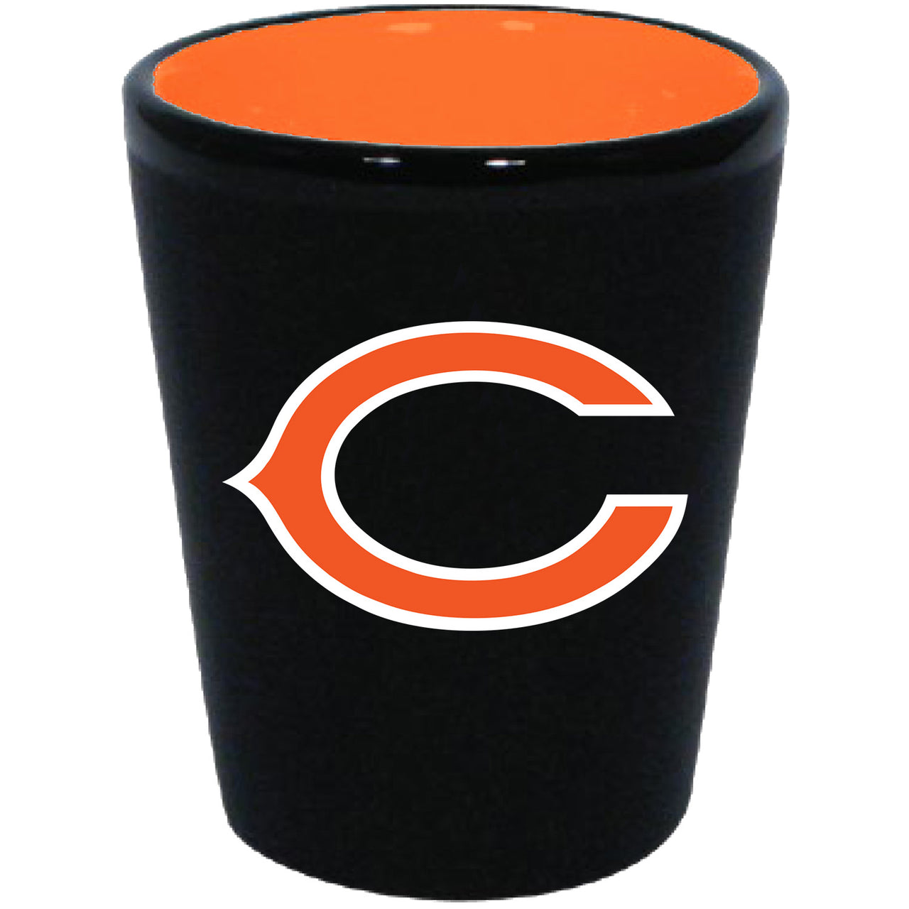 Chicago Bears Matte Black/Inner Color Shot Glass