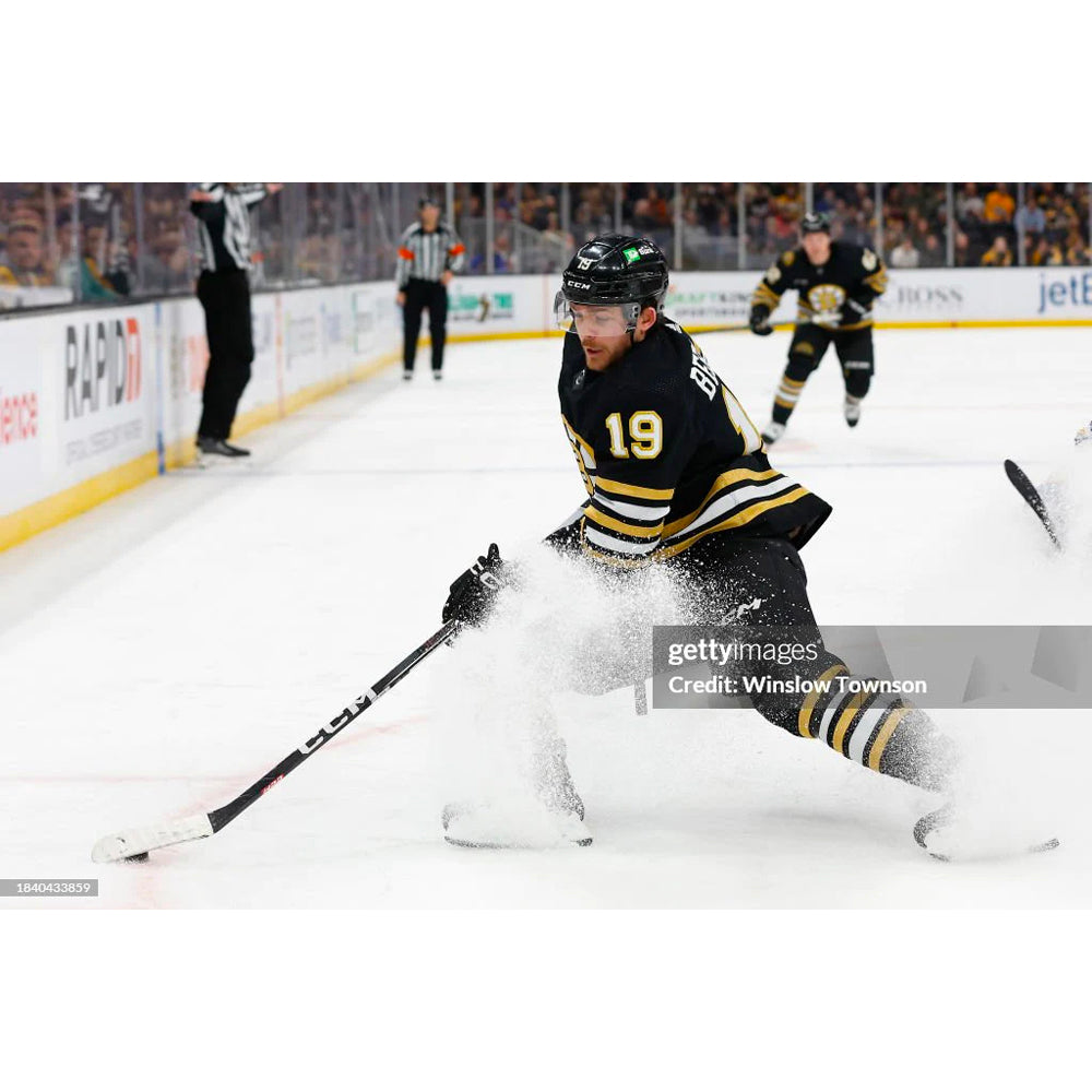 Johnny Beecher Boston Bruins Ice Action Hockey Photo