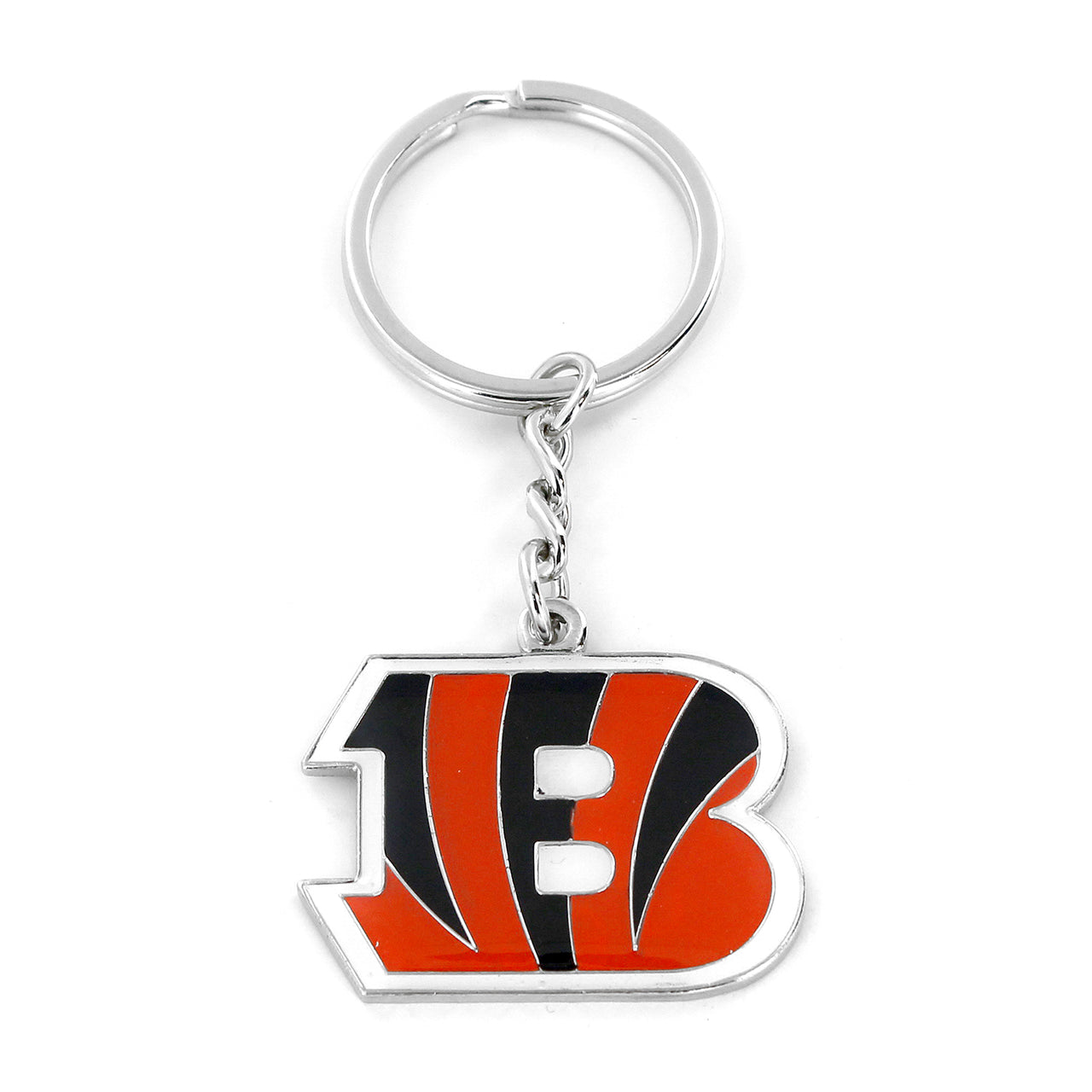 Cincinnati Bengals Metal Logo Keychain