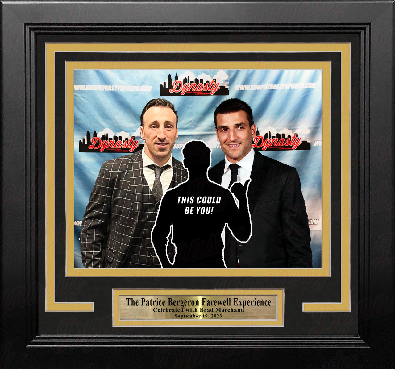 Patrice Bergeron & Brad Marchand Boston Bruins Photo-Op Frame Kit