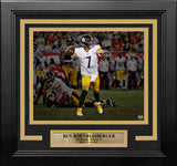 Ben Roethlisberger Blackout Action Pittsburgh Steelers 8" x 10" Framed Football Photo - Dynasty Sports & Framing 