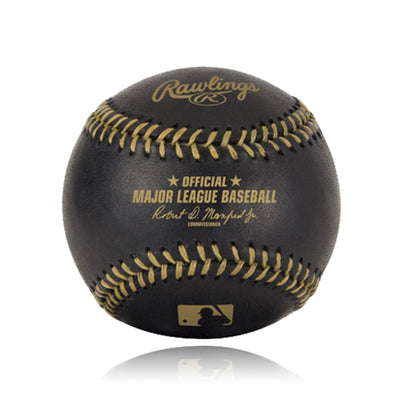 Rawlings Major League Baseball Black & Gold Official Game Ball - Dynasty Sports & Framing 