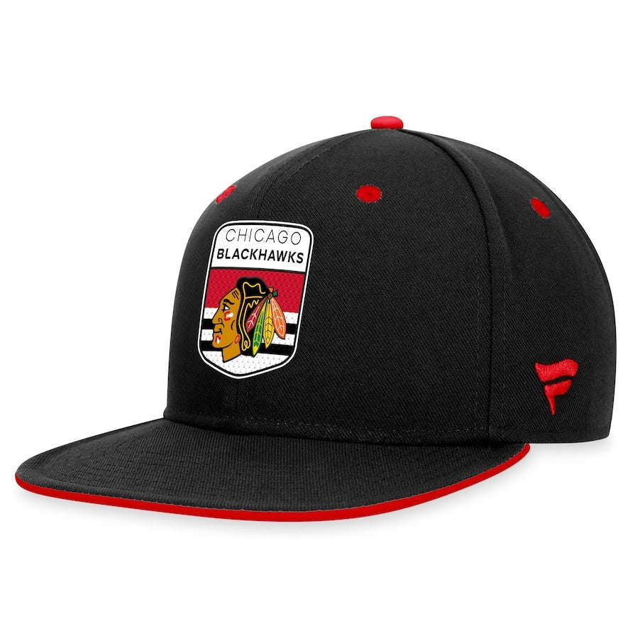 Chicago Blackhawks 2023 NHL Draft Snapback Hat - Black