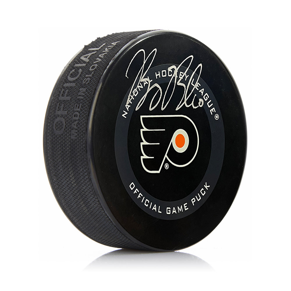 Bobby Brink Autographed Philadelphia Flyers 2021 Hockey Game Model Puck