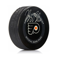 Bobby Brink Autographed Philadelphia Flyers 2021 Hockey Game Model Puck - Dynasty Sports & Framing 