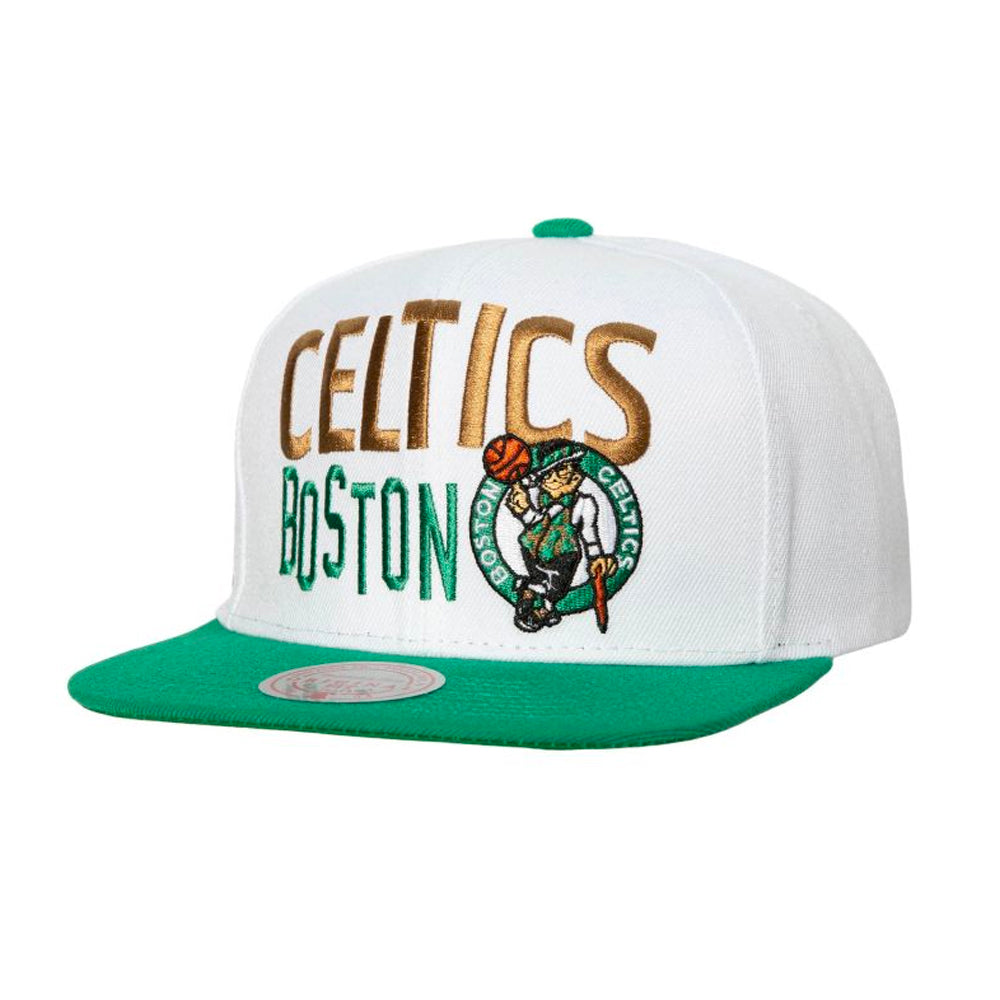 Boston Celtics Mitchell & Ness Toss Up Snapback Vintage Hat