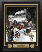 Brad Marchand 2011 Stanley Cup Boston Bruins Autographed 16" x 20" Framed Hockey Photo - Dynasty Sports & Framing 