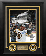 Brad Marchand 2011 Stanley Cup Boston Bruins Autographed 8" x 10" Framed Hockey Photo - Dynasty Sports & Framing 