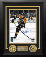 Brad Marchand Slapshot Boston Bruins Autographed 8" x 10" Framed Hockey Photo - Dynasty Sports & Framing 