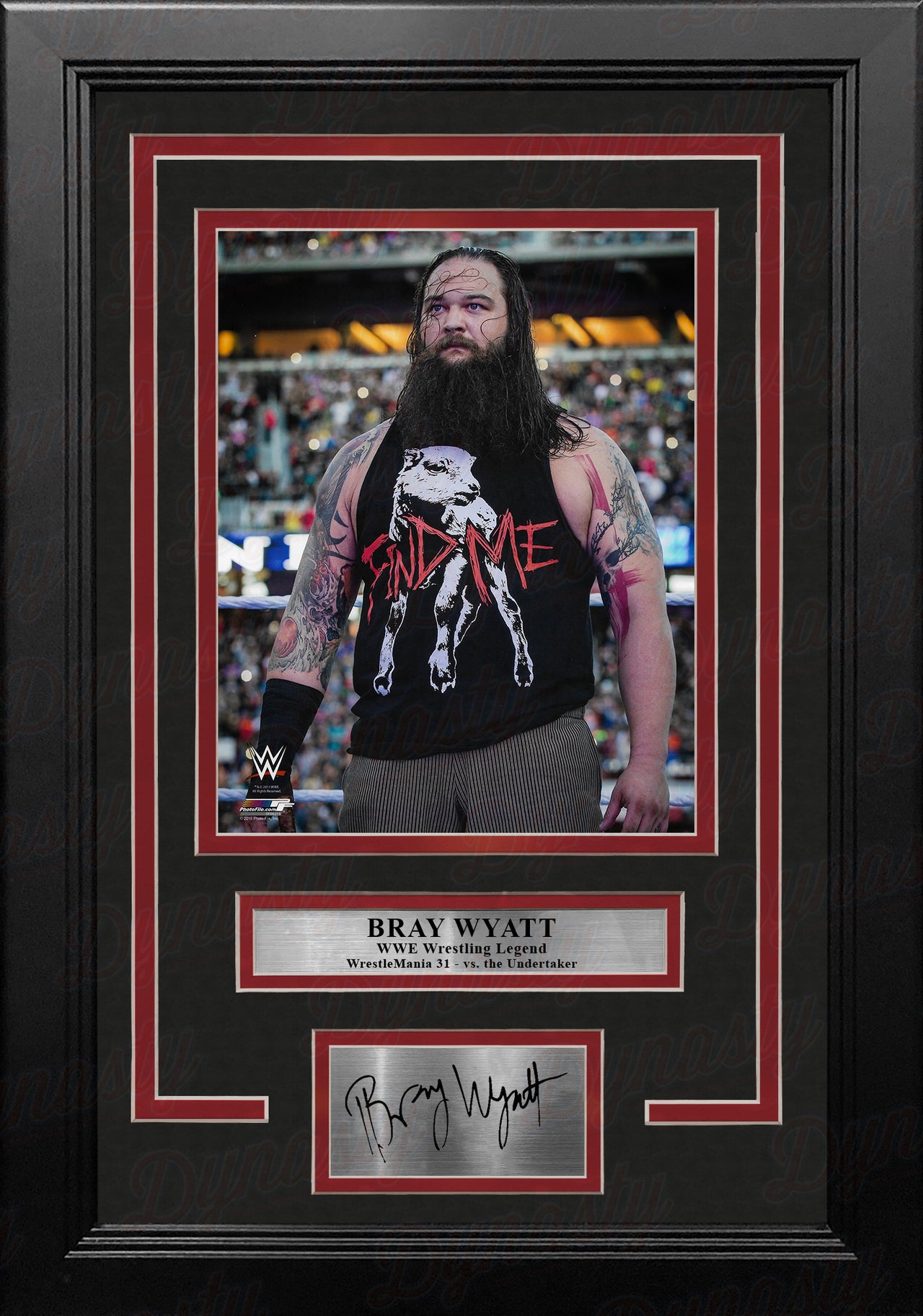 Bray Wyatt WrestleMania 31 8" x 10" Framed WWE Wrestling Photo with Engraved Autograph