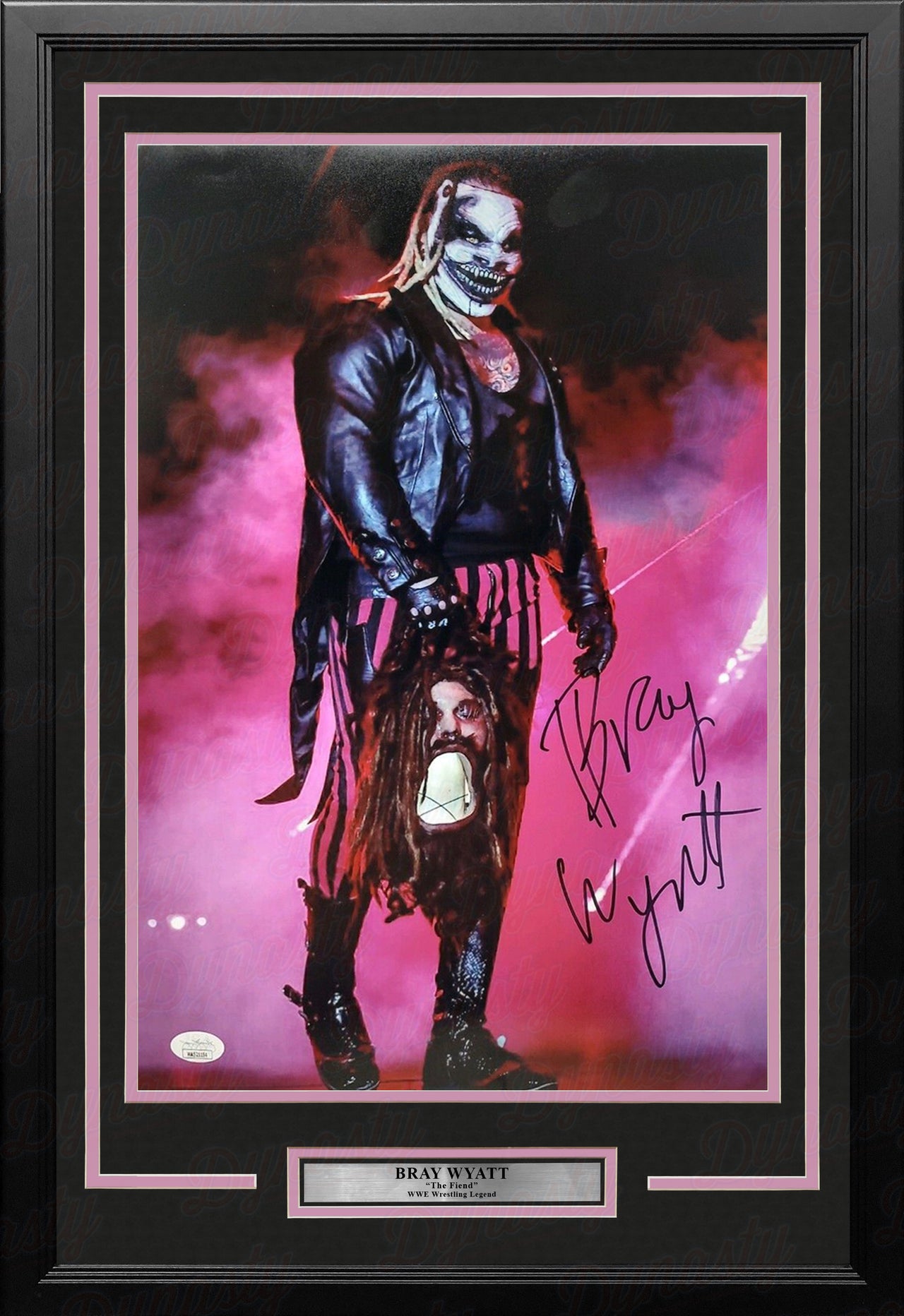 Bray Wyatt Fiend Entrance Autographed 12" x 18" Framed WWE Wrestling Photo