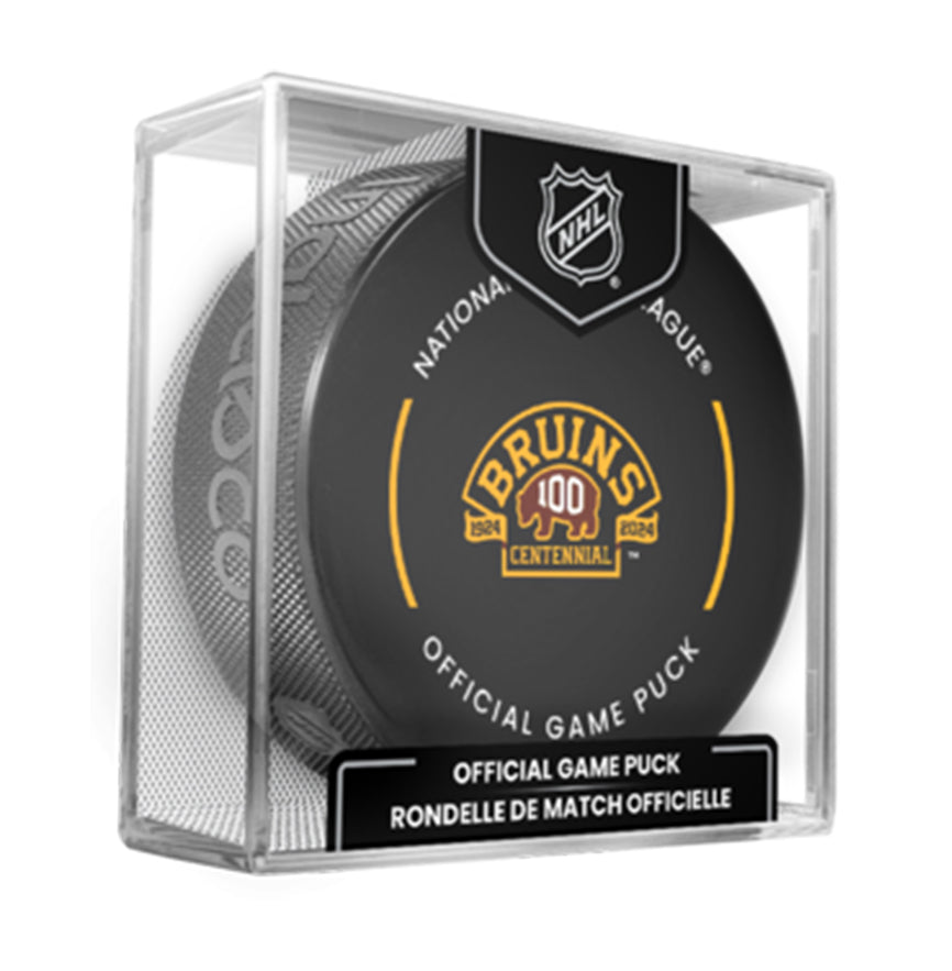 Boston Bruins 2023 100th Anniversary Centennial Game Puck