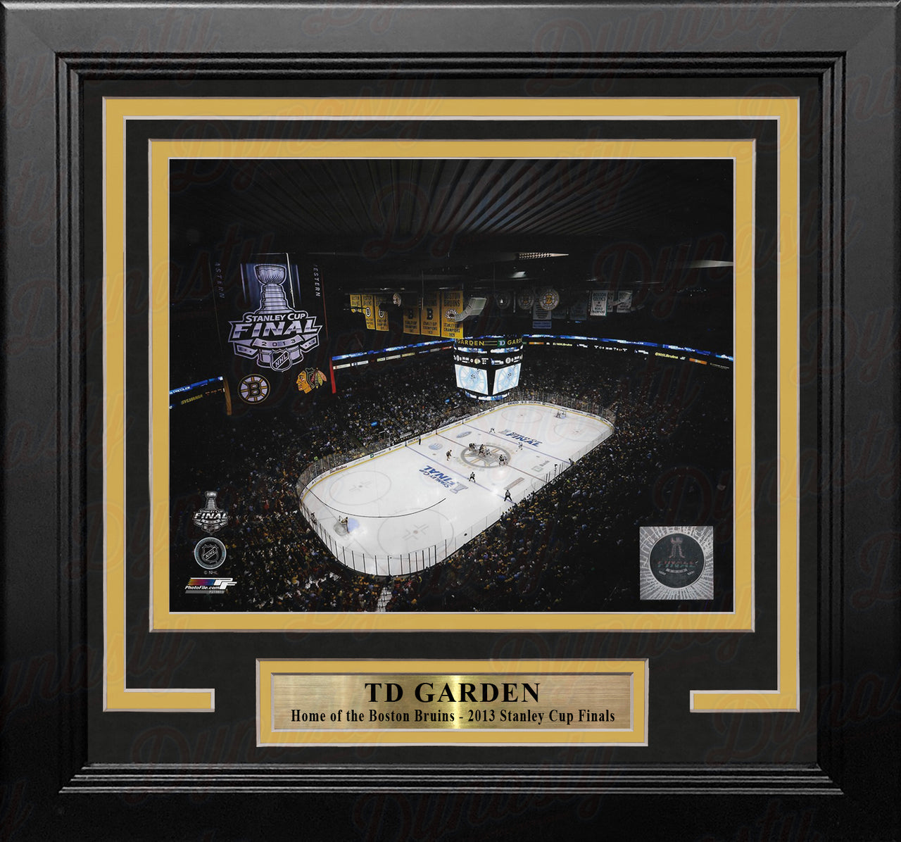 Boston Bruins TD Garden 2013 Stanley Cup Finals 8" x 10" Framed Hockey Stadium Photo