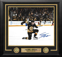 Fraser Minten Celebration Boston Bruins Autographed 16" x 20" Framed Photo
