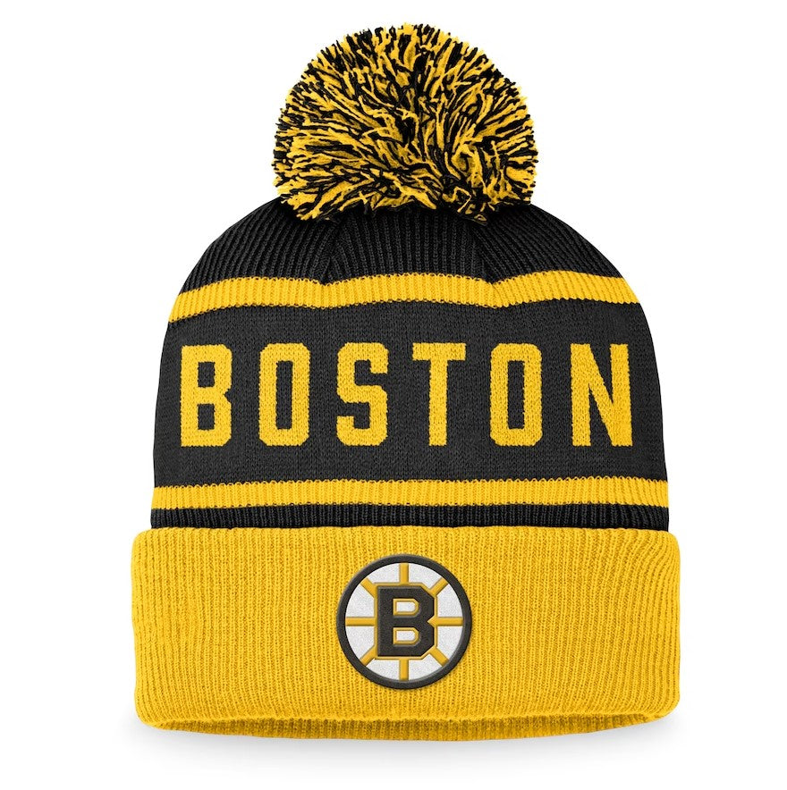 Boston Bruins Heritage Beanie Cuff with Pom - Unisex
