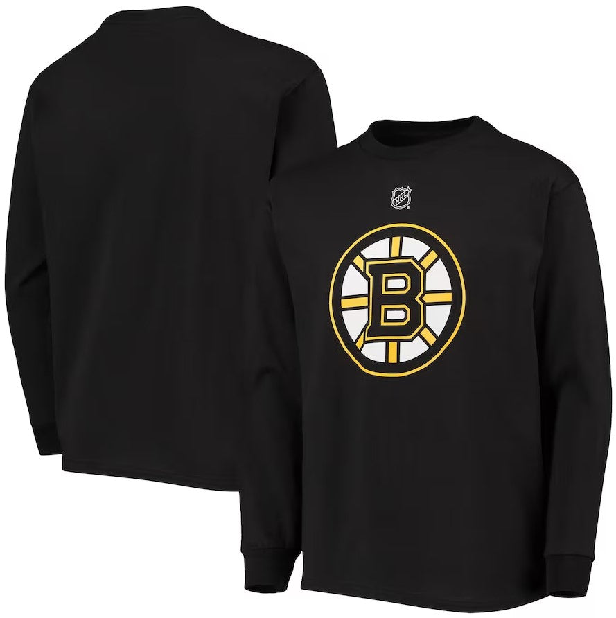 Boston Bruins Youth Primary Logo Long Sleeve T-Shirt - Black