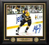 Marat Khusnutdinov in Action Boston Bruins Autographed 11" x 14" Framed Hockey Photo - Dynasty Sports & Framing 