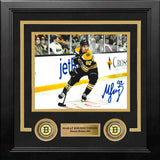 Marat Khusnutdinov in Action Boston Bruins Autographed 8" x 10" Framed Hockey Photo - Dynasty Sports & Framing 