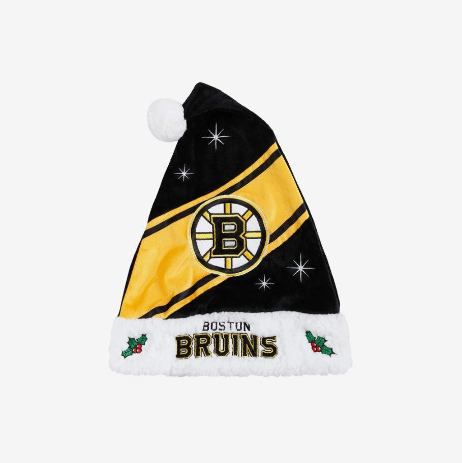 Boston Bruins Embroidered Santa Hat