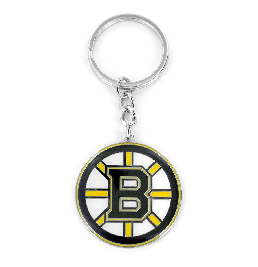 Boston Bruins Metal Logo Keychain