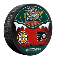 Tim Thomas Boston Bruins Autographed 2010 Winter Classic Faceoff Puck - Dynasty Sports & Framing 