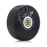 Tim Thomas Boston Bruins Autographed Logo Puck - Dynasty Sports & Framing 