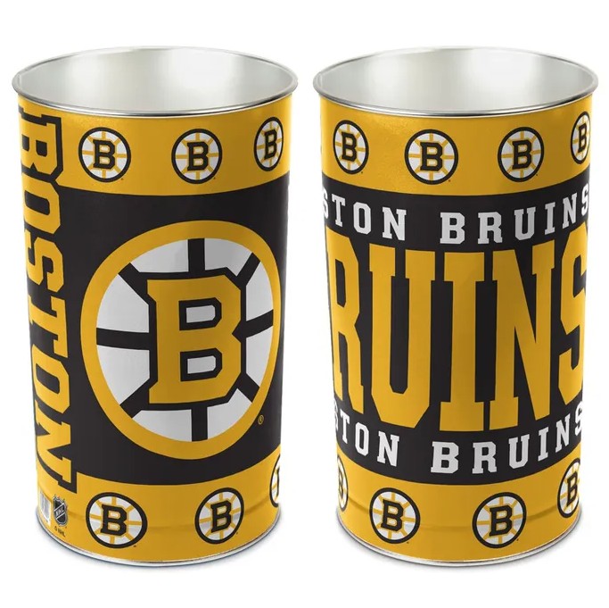 Boston Bruins Trash Can