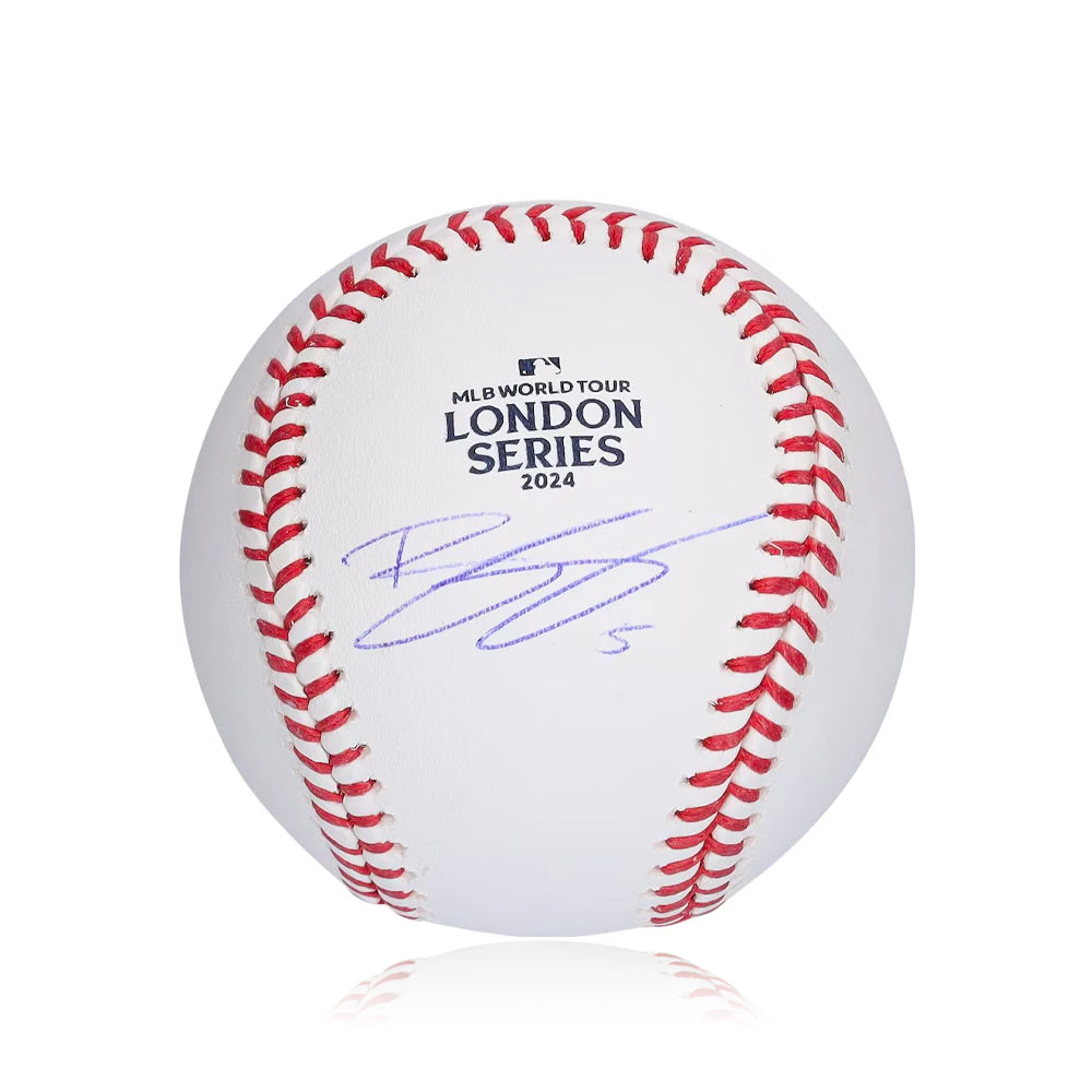 Bryson Stott Philadelphia Phillies Autographed 2024 London Series Logo Baseball