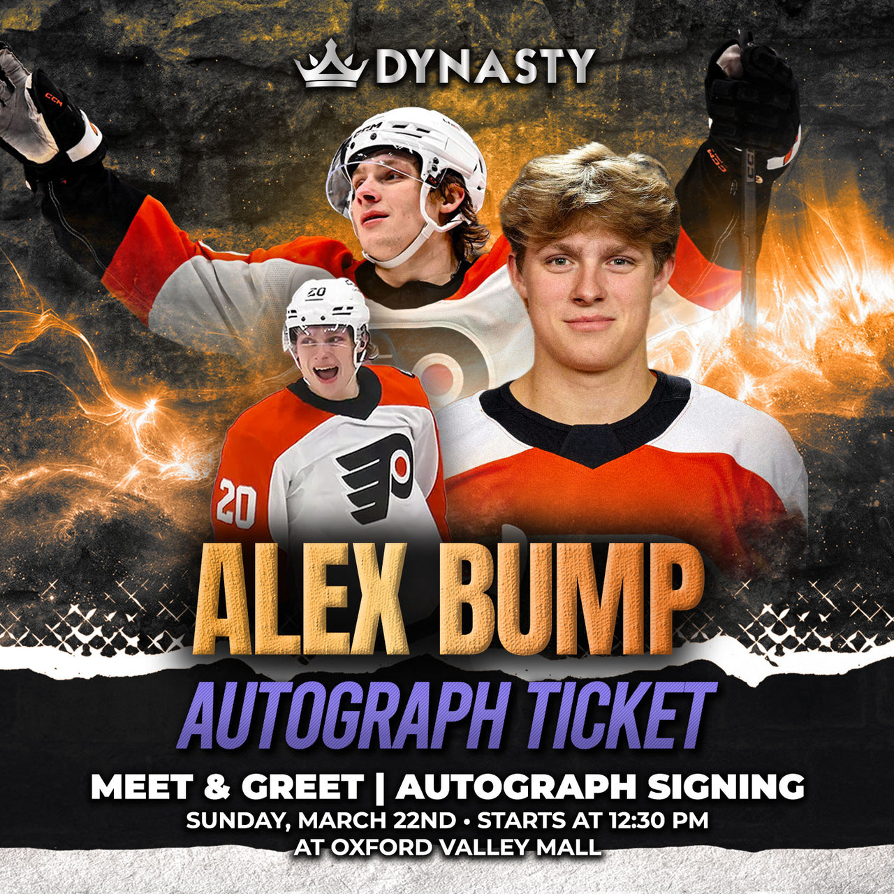 Alex Bump Flyers Rookie Experience Tickets