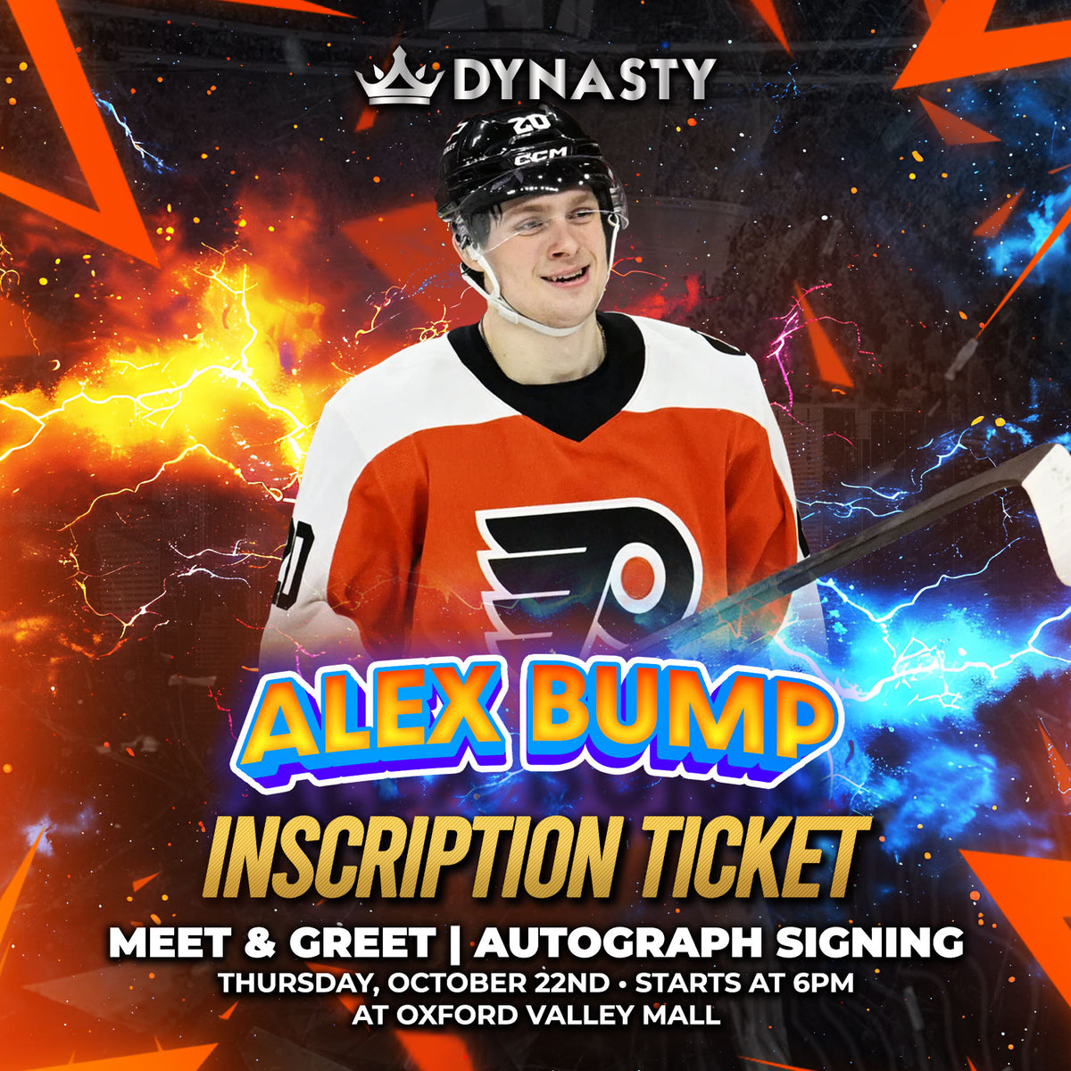 Alex Bump Inscription Ticket (Add-On)