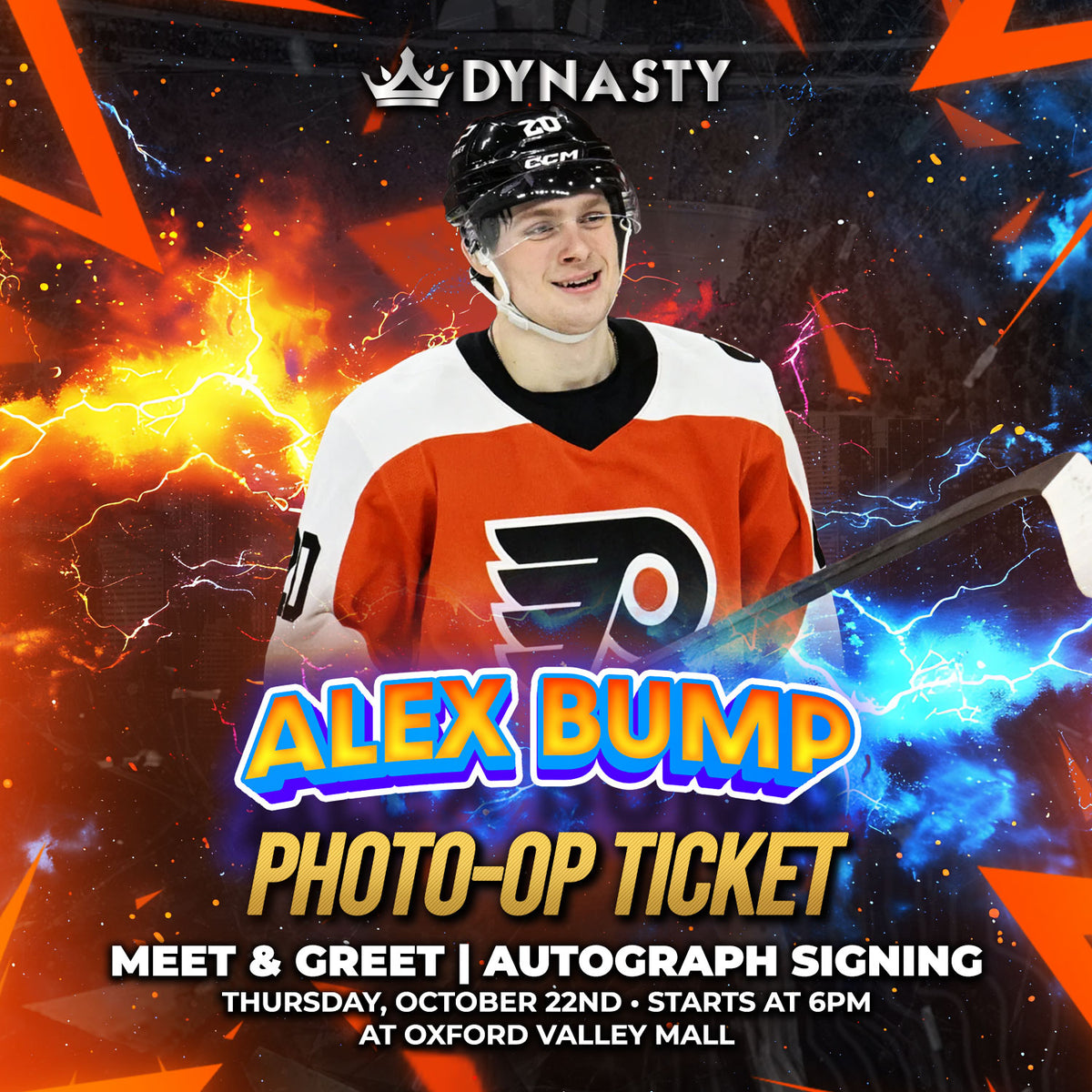 Alex Bump Philadelphia Flyers Experience Tickets