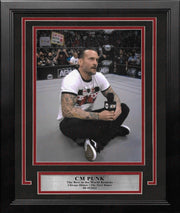 CM Punk Returns to Chicago 8" x 10" Framed AEW Wrestling Debut Photo - Dynasty Sports & Framing 