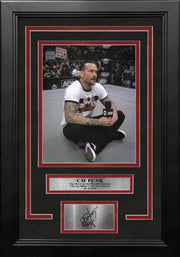 CM Punk Returns to Chicago 8" x 10" Framed AEW Wrestling Debut Photo with Engraved Autograph - Dynasty Sports & Framing 