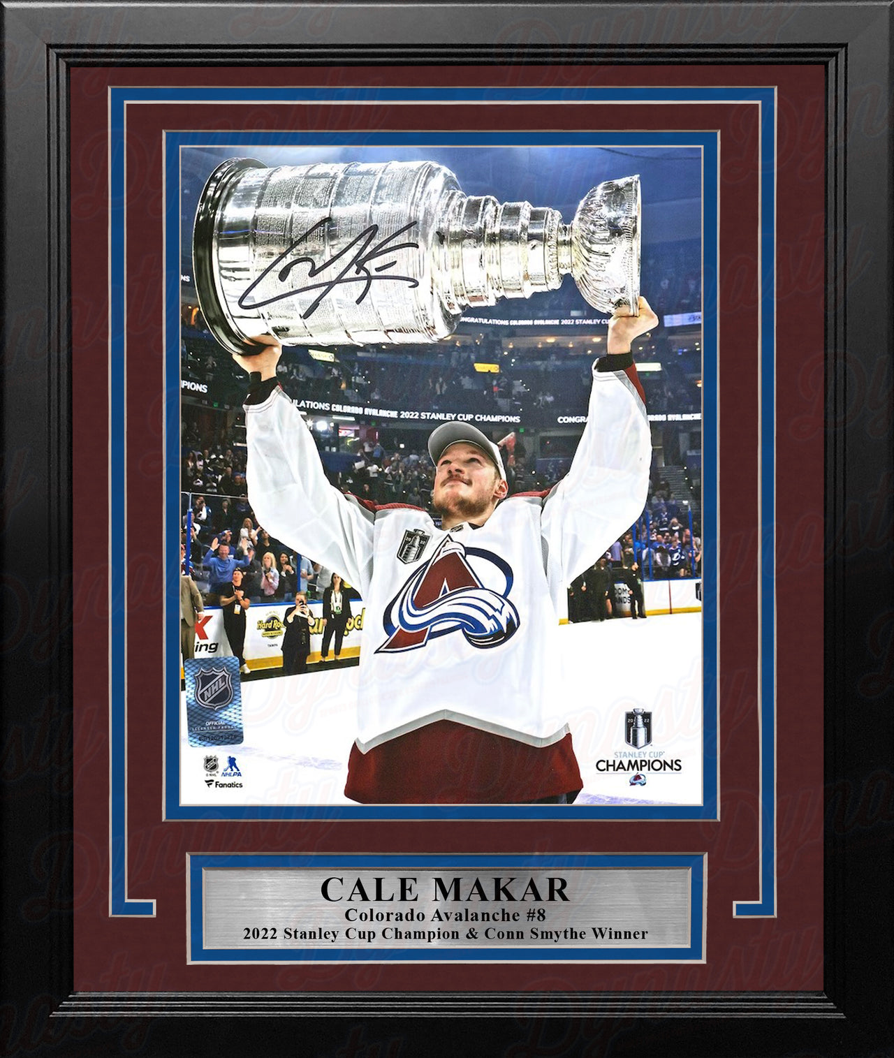Cale Makar Stanley Cup Colorado Avalanche Autographed 8" x 10" Framed Hockey Photo