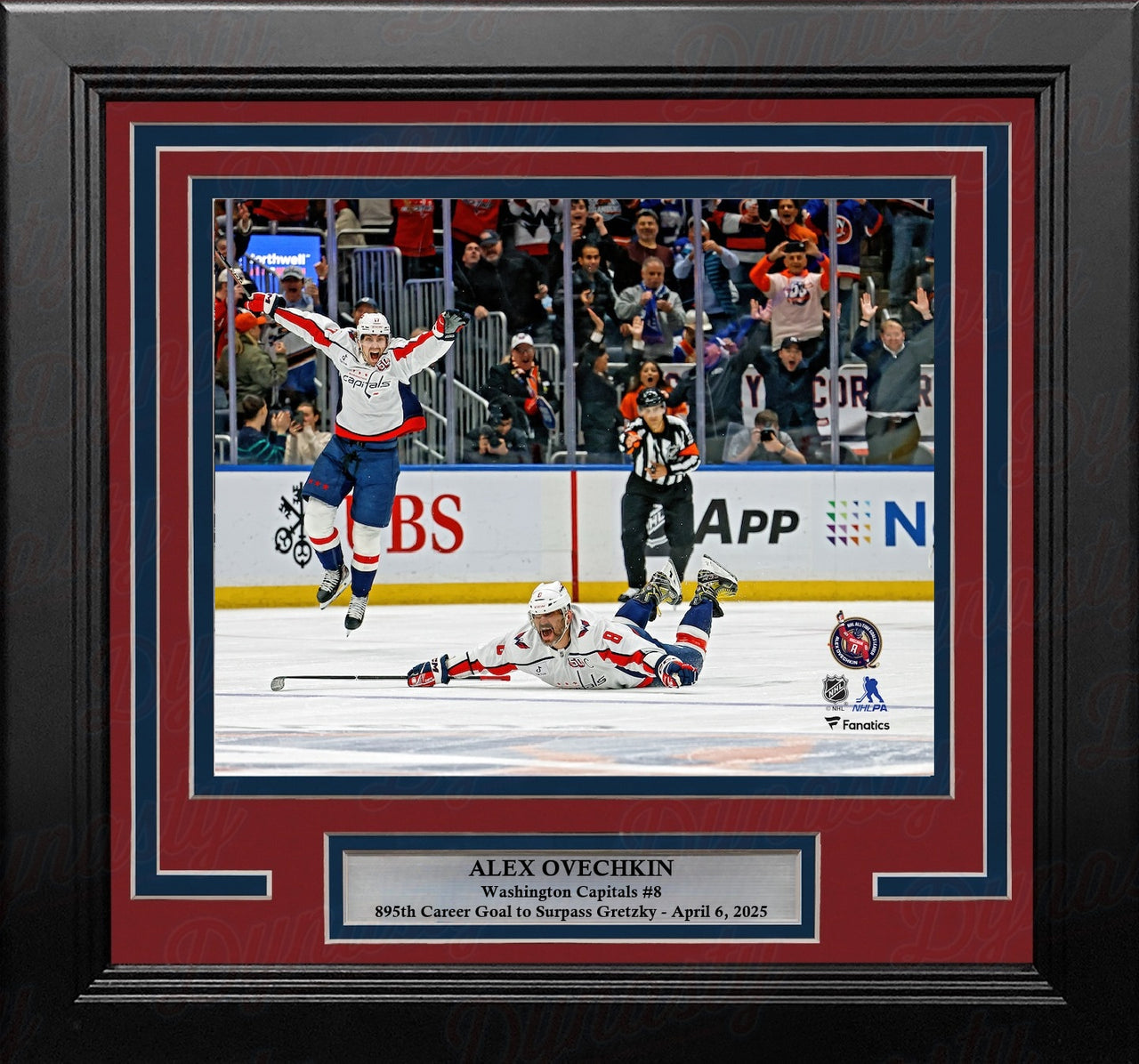 Alex Ovechkin Washington Capitals 895th Goal Celebration 8" x 10" Framed Hockey Photo