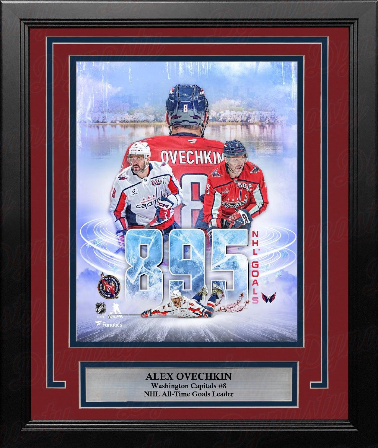 Alex Ovechkin Washington Capitals 895th Goal 8" x 10" Framed Collage Hockey Photo