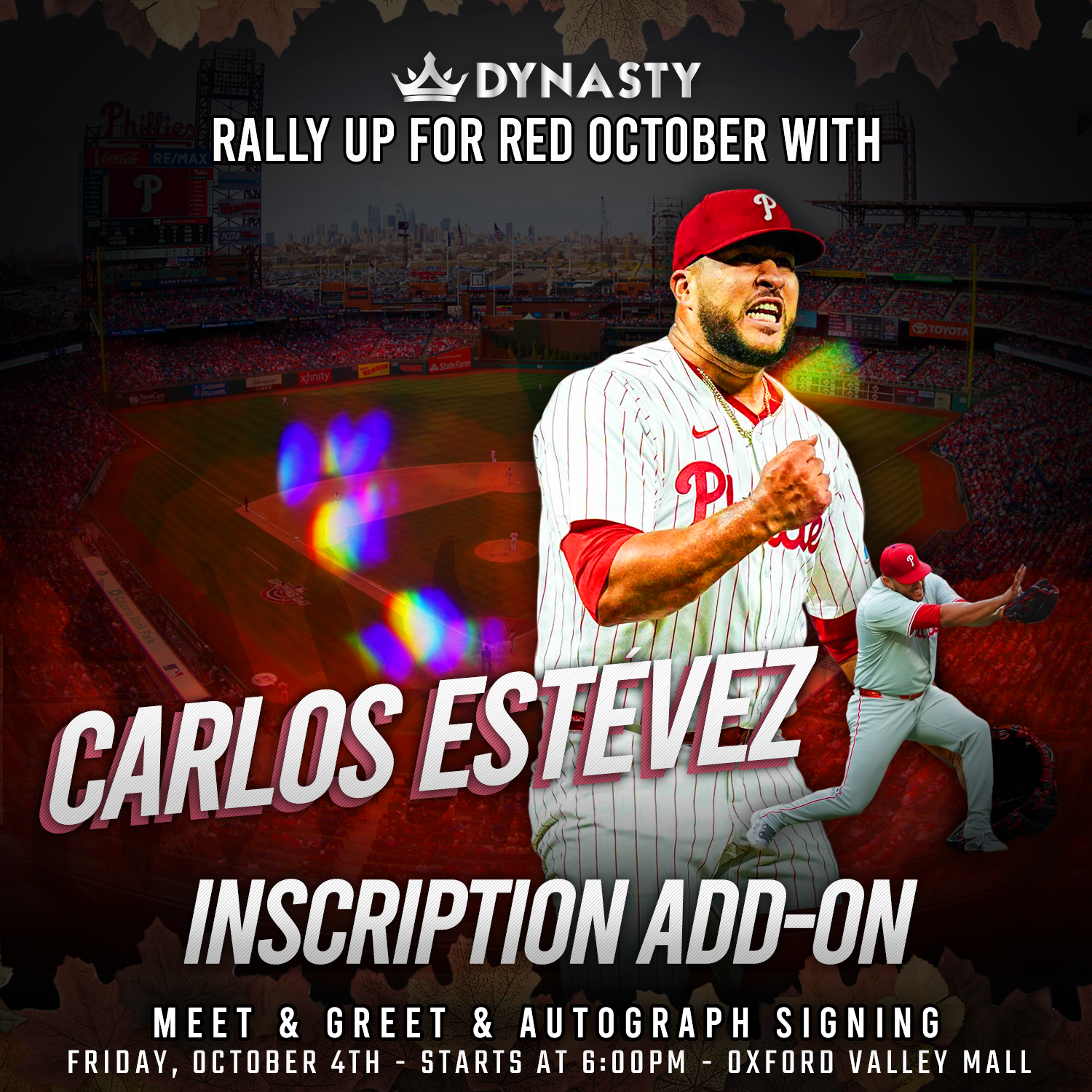 Carlos Estévez Phillies Inscription Ticket