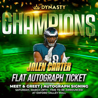 Jalen Carter World Champions Experience Tickets
