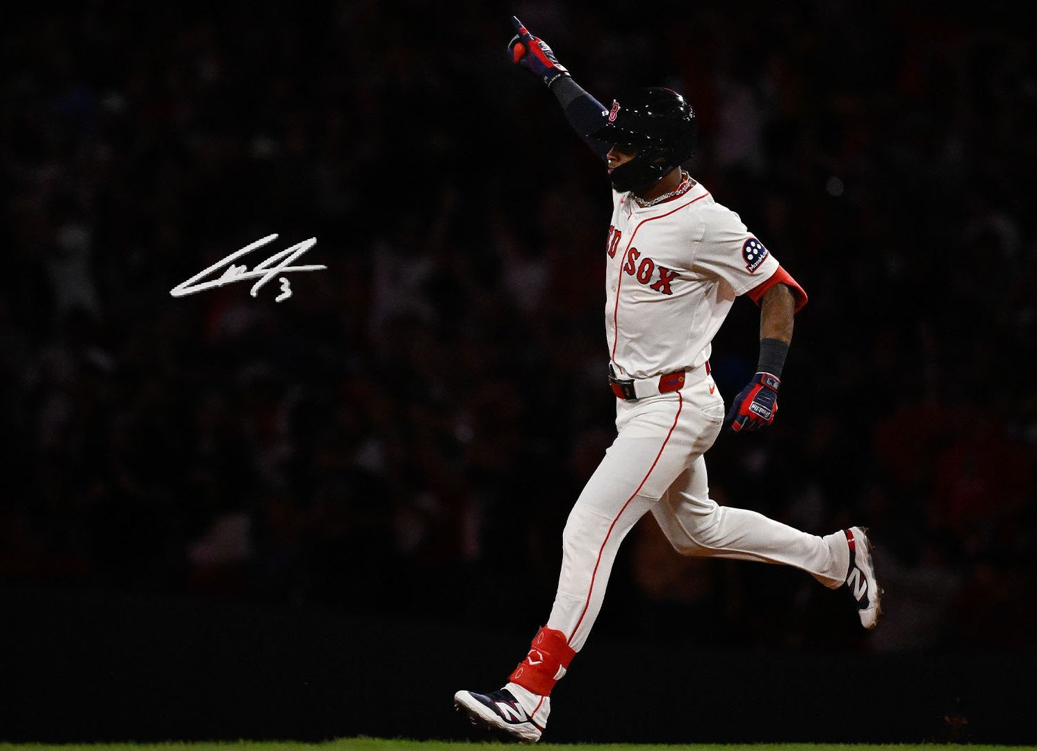 Ceddanne Rafaela Sky Point Boston Red Sox Autographed 16" x 20" Baseball Photo