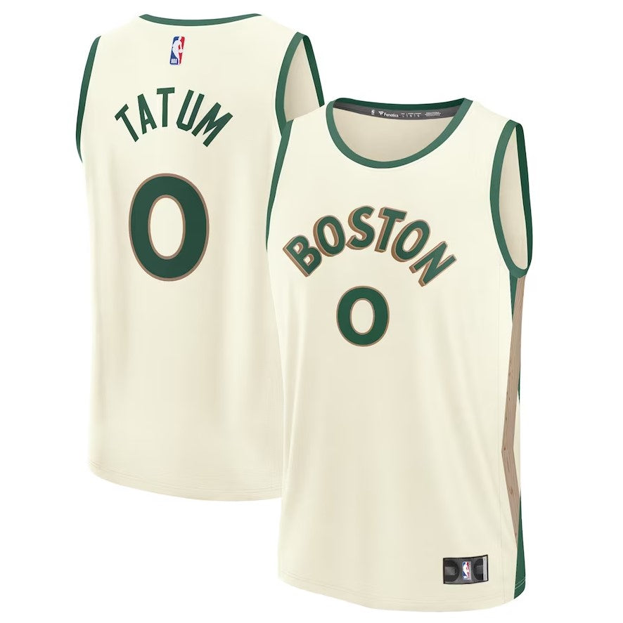 Jayson Tatum Boston Celtics Fast Break Jersey - White - City Edition