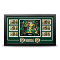 Boston Celtics 2024 NBA Champions 8" x 10" Framed Basketball Collage Photo with Engraved Autographs