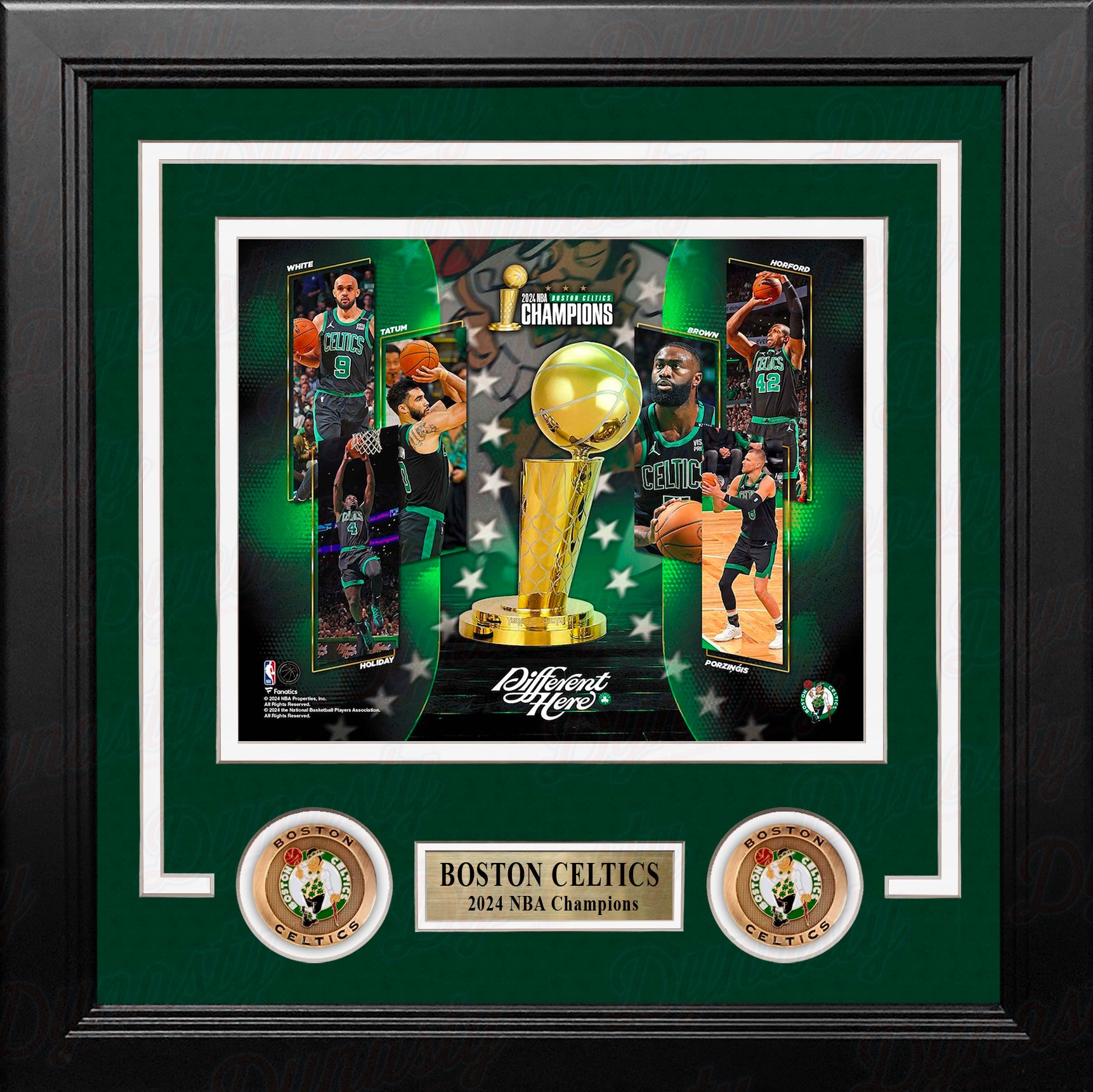 Boston Celtics 2024 NBA Champions 8" x 10" Framed Basketball Collage Photo